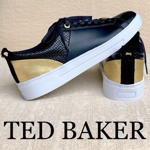 TED BAKER LONDON Kulei platform trainers TB US size 8 fits US 8,5 black